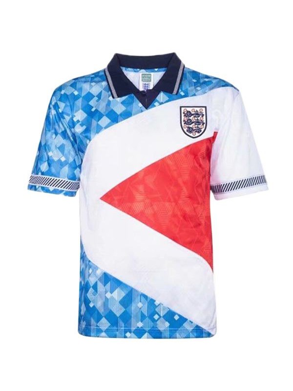 England maglia storica da casa dell'Inghilterra prima maglia da calcio sportiva da uomo vintage partita di calcio 1990